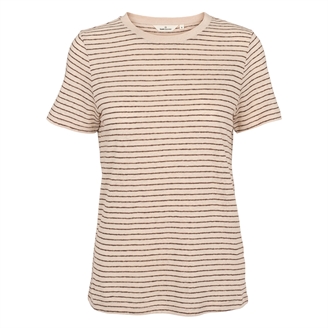 Basic Apparel Kali Stripe Tee Smoke gray/Carafe